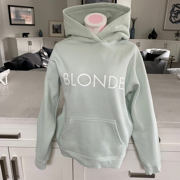 Brunette The Label Blonde Core Poly Cotton Hoodie Mint Gelato White Sz XS/S NWT - Picture 1 of 15
